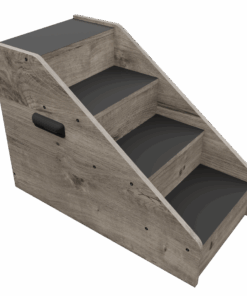 Dog Steps | 4-Step Dog Stairs for Small, Medium, and Senior Dogs | Non-Slip