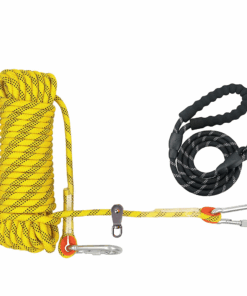 Dog Tie Out Cable Leads Trolley System with Dog Cable for Outdoor