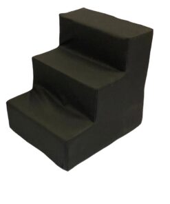 Doggie Steps - Narrow -3 Step - Black Canvas
