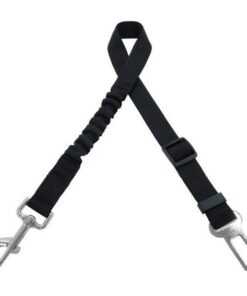 Doggy Seatbelt - Bungee Strap - Black