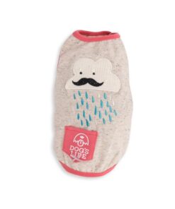 Dog's Life Mr Cloud with Rain Drop Tee - Grey - 2XL