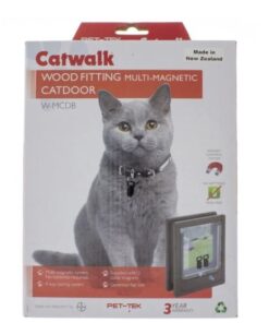 Dogwalk - Pet-Tek Cat Door Wood Fitting Multimagnetic - Brown