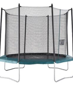 Domyos Octagonal Trampoline with Safety Net 300 black green
