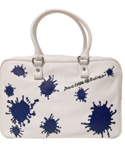 Donatella Rufrano - Paint Splat - Genuine Leather Handbag - White
