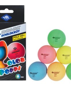 Donic-SchildkrÃ¶t Color Popps Table Tennis Balls - 6 Pieces