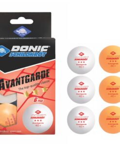 Donic-SchildkrÃ¶t Table Tennis Balls Avantgarde 3-Star White/Orange - 6 Piece