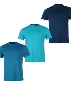 Donnay Men's 3 Pack T Shirts - Teal, Turquoise & Dark Blue (Parallel Import) - XL