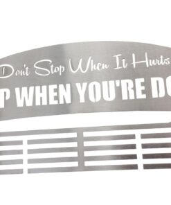 Don't Stop 48 Stainless Steel Medal Hanger