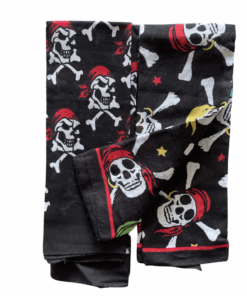 Double Delight: Set of 2 Funky Prints Cotton Bandanas for Versatile Style, - Red