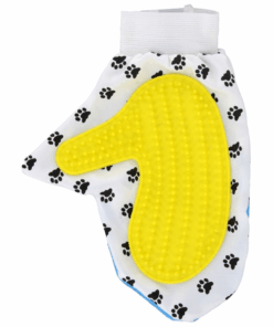 Double Side 2-in-i Pet Dog Wash Bath Mitt Glove Grooming Tool Comb Brush