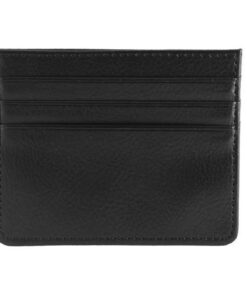 Double Sided Card Holder with Money Pocket Wallet - Black