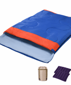 Double Sleeping Bag Adult Outdoor Camping Tent Cold Resistant - Blue
