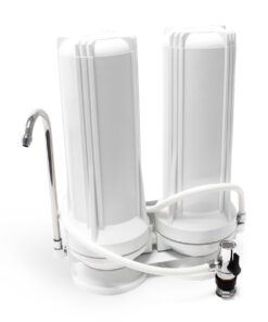 Double Stage Countertop Water Purifier Filter System - With Cartridges