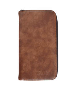 Double Zip Wallet - Light Brown