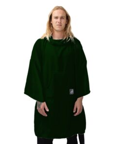 Drirobe Long Sleeve Surf Swim Poncho - Bottle Green - L
