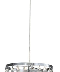 Dual-Function Modern Crystal Chandelier In Chrome - PEN829 Chrome