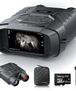 Dual HD IR Night Vision Binoculars with X6 Zoom, 4K Video & Photo Camera