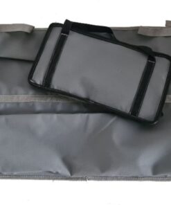 Dual Rifle Canvas Back Seat Holder - Canvas Grey