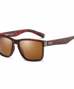 Dubery Classic Trendy Polarized Sunglasses - Burgundy - C04