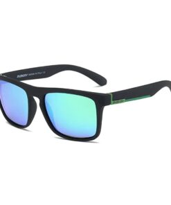 Dubery Polarized UV Protection Sport Sunglasses - Black/Green - 08
