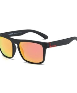 Dubery Polarized UV Protection Sport Sunglasses - Black/Red - 07