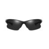 Dubery Rimless Driving Photochromic Sport Sunglasses Black-Black