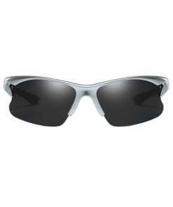 Dubery Rimless Driving Photochromic Sport Sunglasses Black-Sliver