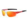 Dubery Sports Safety Mens Polarized Sunglasses Red/Orange