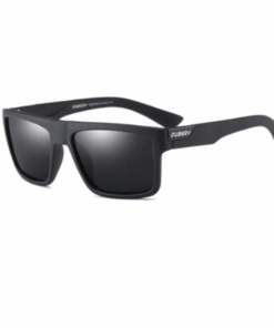 Dubery Stylish Vintage Polarized Sunglasses - Black - C01