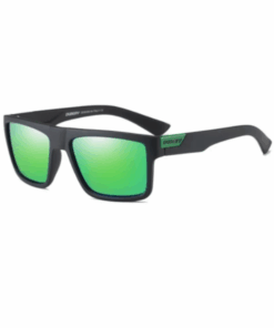Dubery Stylish Vintage Polarized Sunglasses - Green & Black - C05