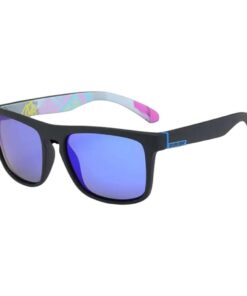 Dubery UV Protection Polarized Sport Sunglasses - Black/Deep Blue - 03
