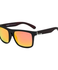 Dubery UV Protection Polarized Sport Sunglasses - Black/Red - 05