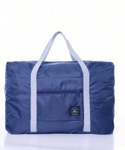Duffel Fold-able Travel Bag Luggage Sports/Gym - Blue