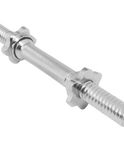 Dumbbell Bar Made of Steel for Durability 2 Spinlock Star Collars Included