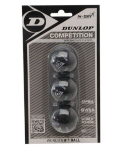 Dunlop Competition Squash Balls 3 Ball Pack