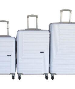 Durable ABS Hard-Shell Suitcase Set with Spinner Wheels & Locks -3 Sizes
