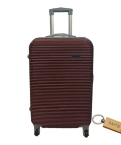 Durable Elegance: ABS Suitcase Medium 65Cm with Smte Keyring - 1 Piece - Brown
