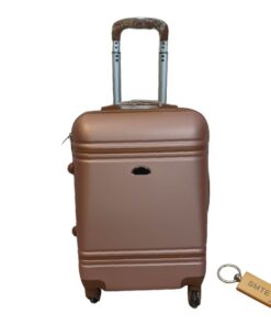 Durable Elegance: ABS Suitcasel Large 75Cm with Smte Keyring - 1 Piece - Gold