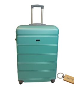 Durable Elegance: Smart and Stylish Travel ABS Suitcase Large 75cm with Smte Keyring - Green