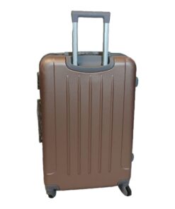 Durable Elegance: Smart and Stylish Travel ABS Suitcase Small 55cm with Smte Keyring - Rosegold