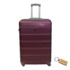 Durable Elegance: Suitcase Small 55cm with Smte Keyring - 1 Piece - Maroon