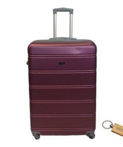 Durable Elegance: Suitcase Small 55cm with Smte Keyring - 1 Piece - Maroon