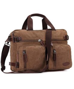 Durable Tablet Sleeve Shoulder Bag Laptop Briefcase - Coffee
