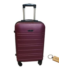 DurableElegance: Smart and Stylish Travel ABS Suitcase Medium 65cm with Smte Keyring - Purple