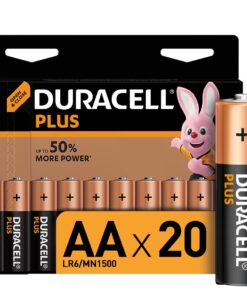 Duracell Plus AA Alkaline Batteries, 1.5V LR6 MN1500 - 20 Pack