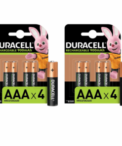 Duracell Rechargeable AAA 900mAh batteries - 2 x 4 Pack (8 Batteries)