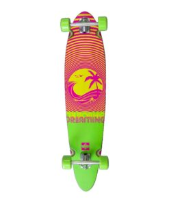 Duster Skateboard Complete - California Dreaming - Neon Green 40" Longboard