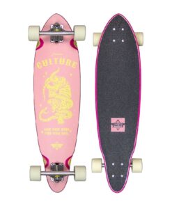 Duster Skateboard Complete / Culture Longboard / Pink Yellow / 33"