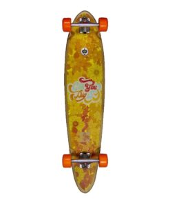 Duster Skateboard Complete - Dig It Longboard - Bamboo/Orange - 40"