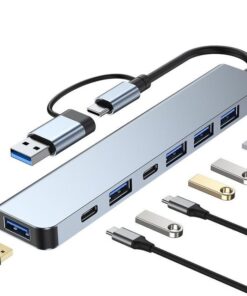 DW 7 in 1 Usb 3.0 & Usb-C To Usb 3.0 & Usb2.0 Hub - BYL-2217TU